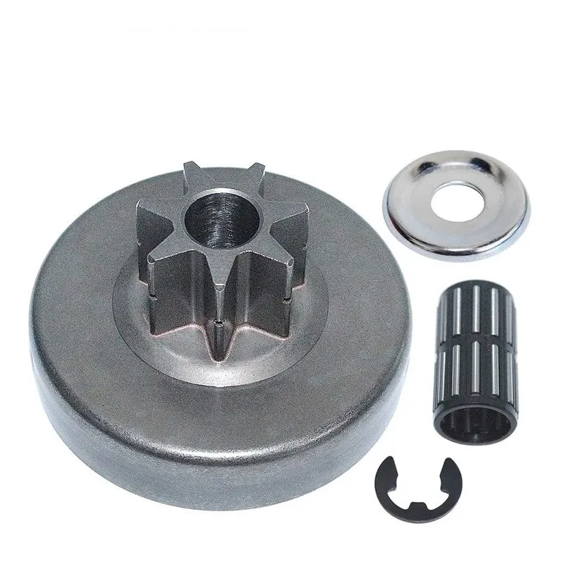

7T Clutch Drum Sprocket Washer E-Clip Kit For STIHL 028 MS028 AVM028 028WB 028AV Chainsaw 7 teeth Integrated sprocket
