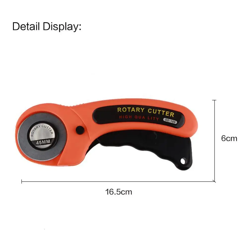 

45mm Rotary Cutter with Safety lock Professional Tailor scissors Premium Quilters Sewing Fabric Cutting Tool for Cloth cutting