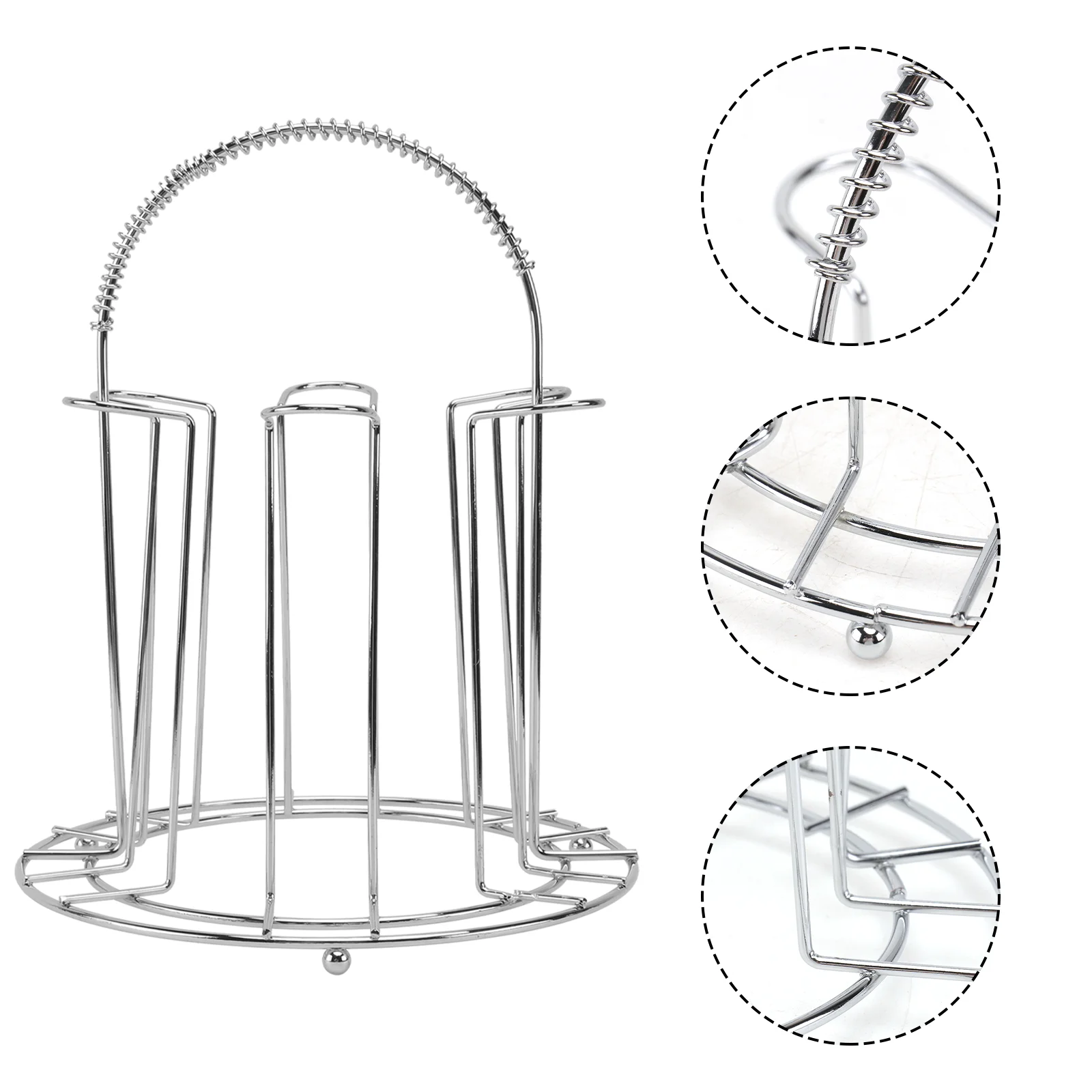 

Mug Cup Holder Rack Organizer Glass Stand Drying Coffee Tree Drainer Storagecountertop Hanger Cups Stainless Display Plate Steel