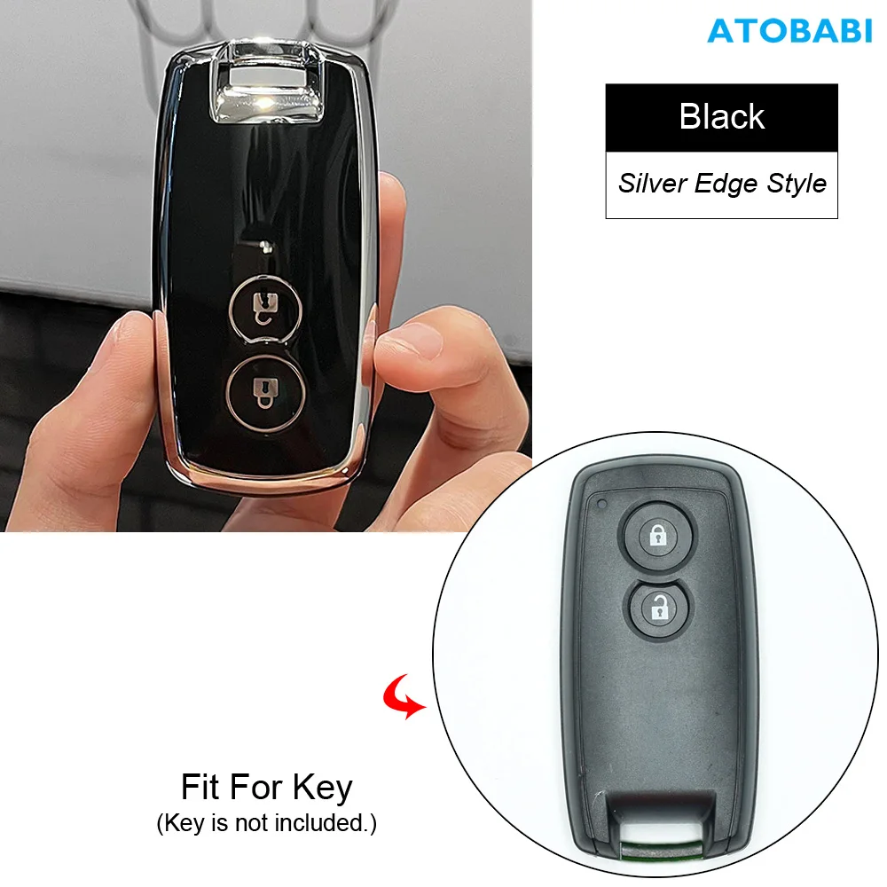 

Чехол для автомобильного ключа из ТПУ для Suzuki 2010 2011 2012 Grand Vitara Swift SX4, чехлы для смарт-брелоков с дистанционным управлением, автомобильные аксессуары