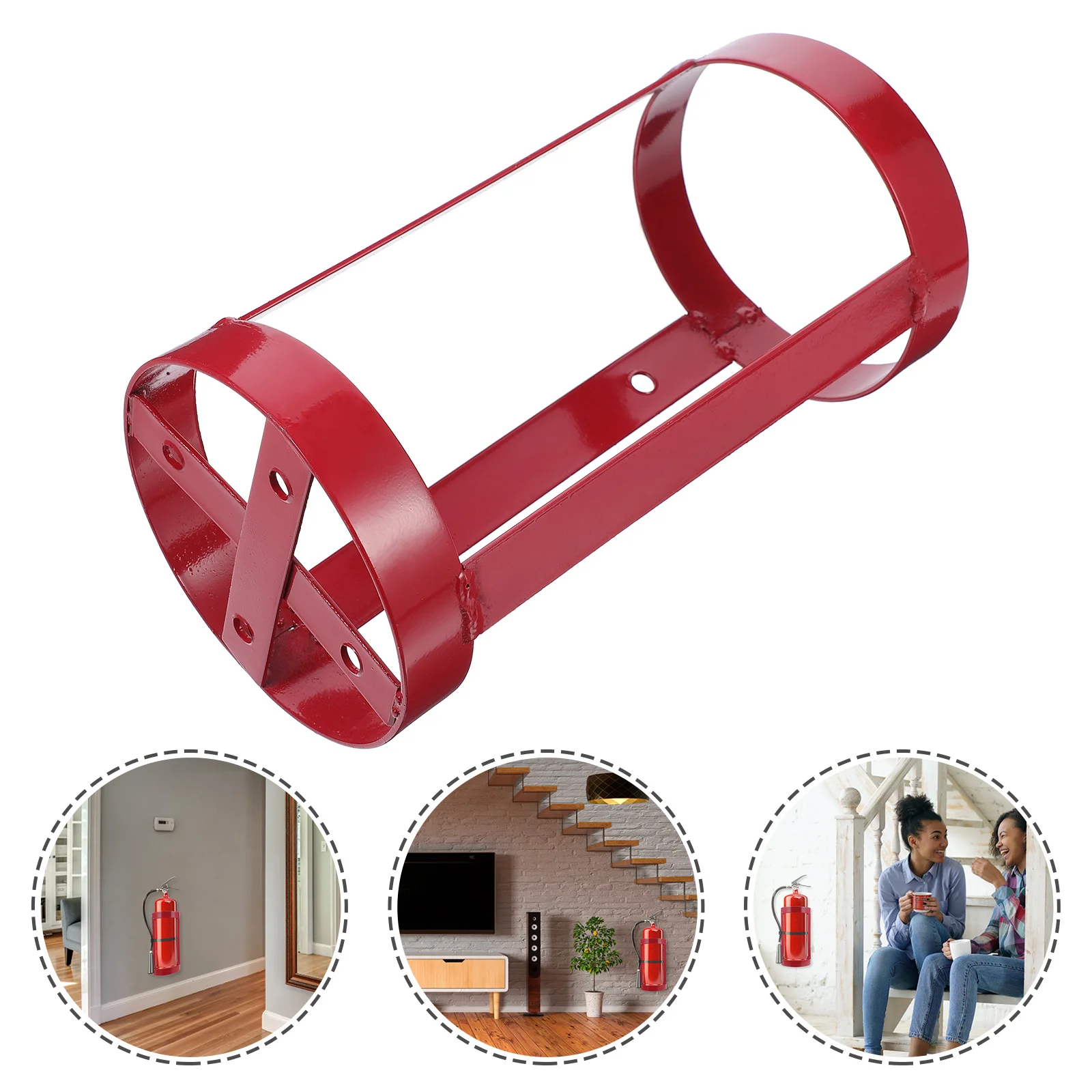 

Car Fire Extinguisher Rack Clothes Hanging Stand Mounting Bracket Iron Wall Hanger