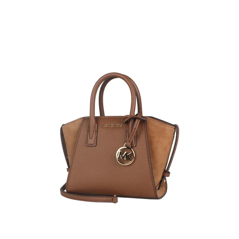 Michael Kors Ole Avril Ultra маленькая кожаная замшевая женская сумка через плечо на одно