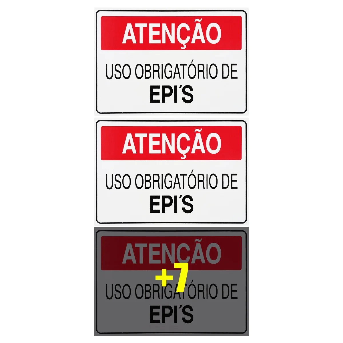 

Combo 10 Signaling Boards Attention Compulsory Use Of Epi's 30x20 Access-S-227/1 F9e