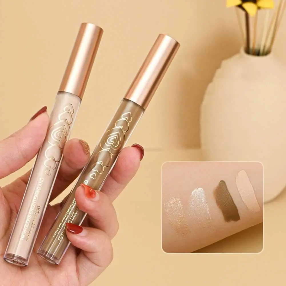 

Natural Lying Silkworm Pen Highlighter Repair Stick Eye Nose Contouring Shadow Glitter Side Liquid Shadow Matte Brighten D4E8