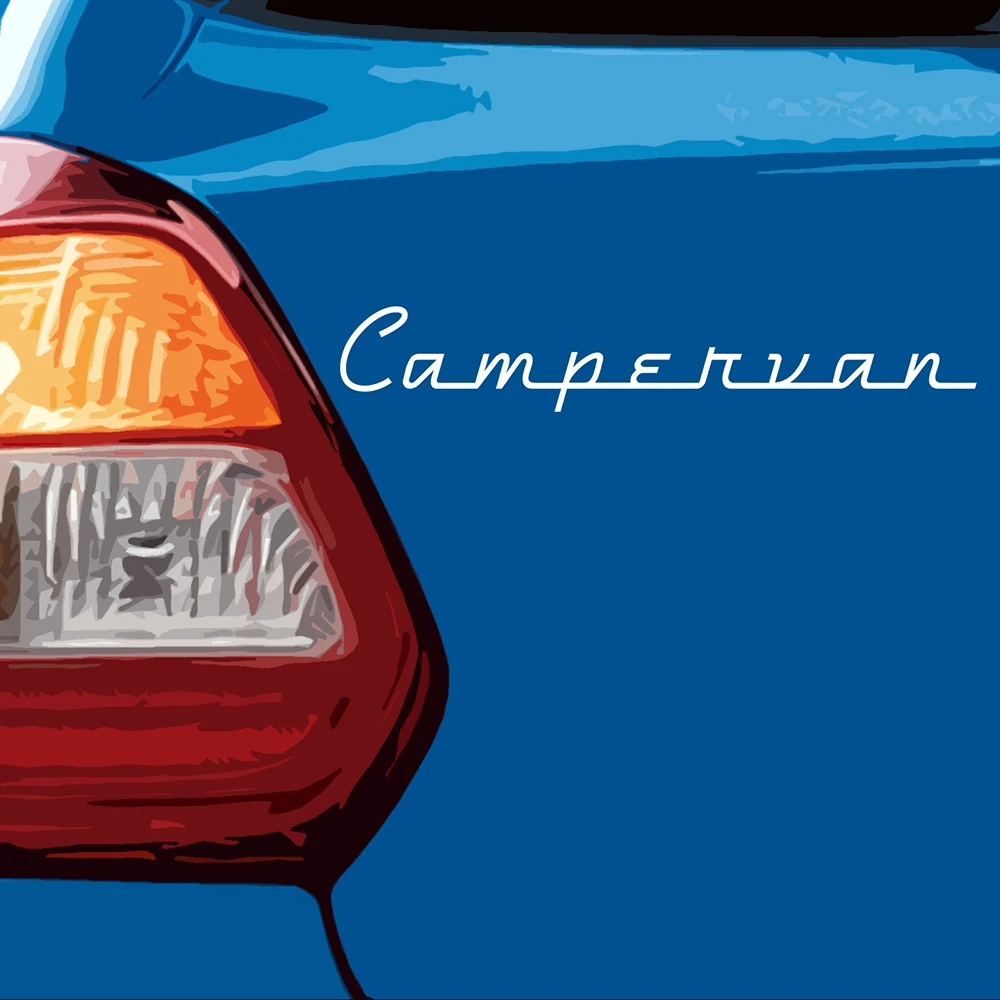 

Автостайлинг Ретро стиль CAMPERVAN RV VAN Кемпинг вырезанные фотообои и наклейки