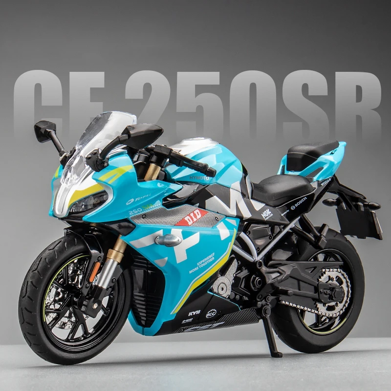 1:12 Spring Breeze CF 250SR литая модель мотоцикла Игрушка Реплика со звуком светильник