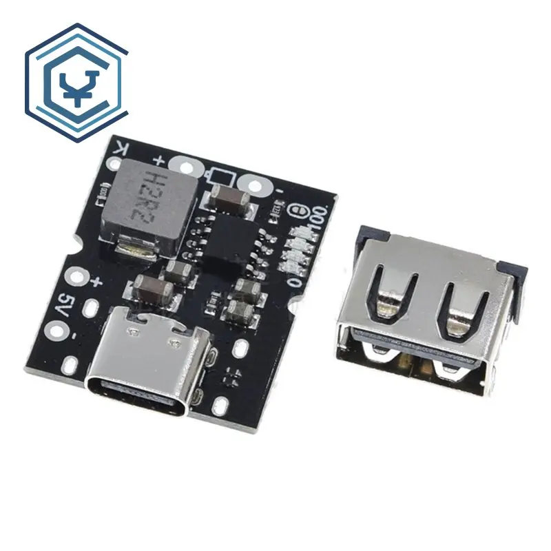 Charger Type-C USB 5V 2A Lithium Battery Charging Protection Board Display USB Boost Converter Step-Up Power Module