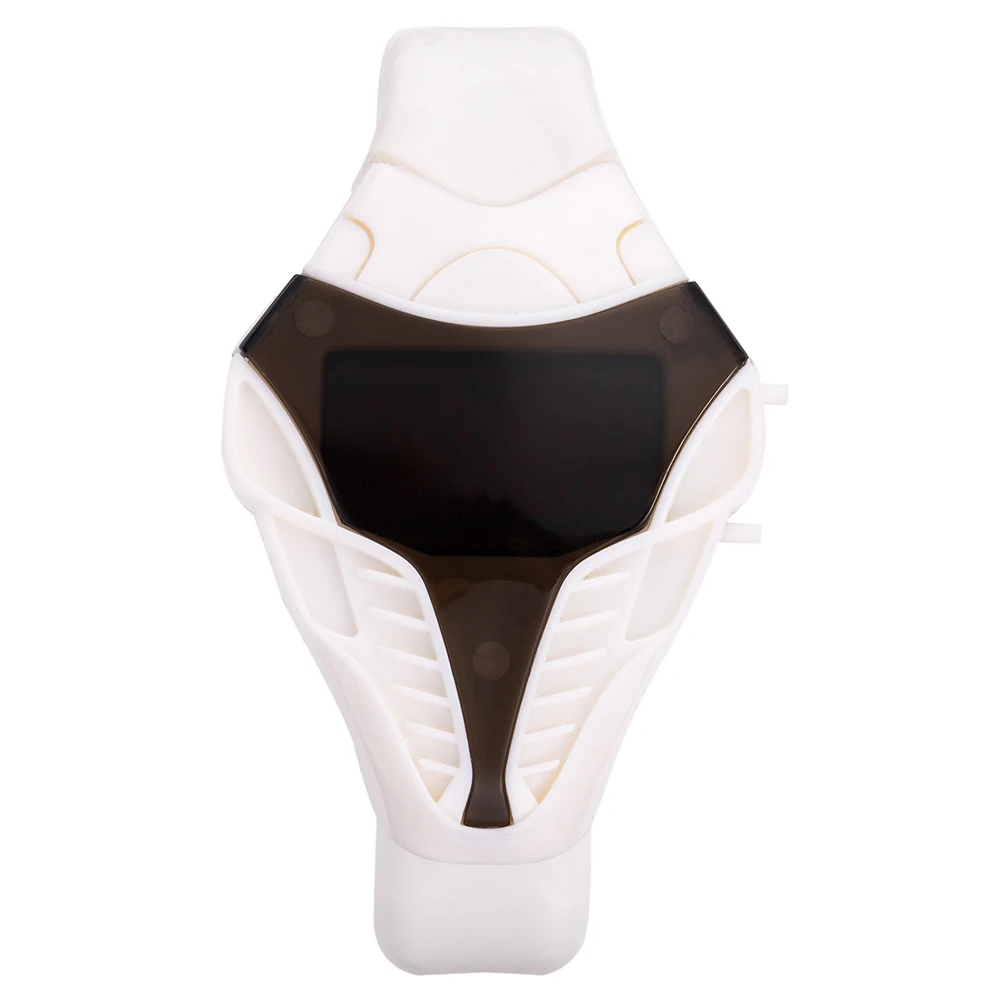 

2022New Fashion Men Watch Leisure Cobra LED Watch Digital Display Triangular Watch Silicone Sports Watch Watch Men 's Gift