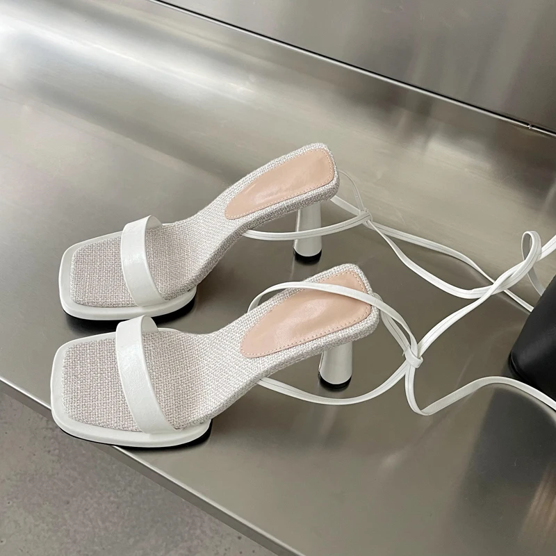 Босоножки женские на платформе 10 см пикантные сандалии леопардовой расцветки с