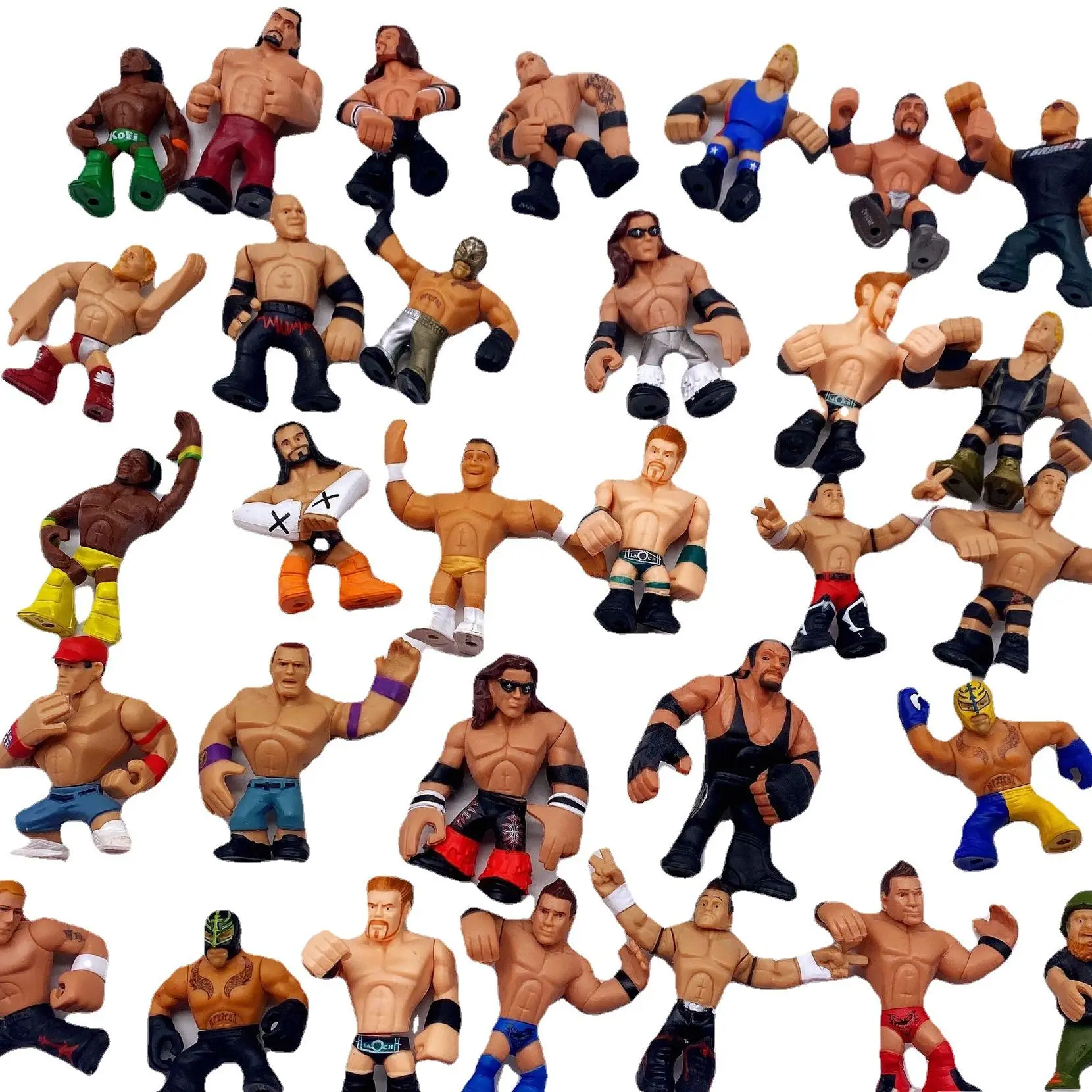 

5pcsNew Arrival 5-6cm High Classic Toy Occupation Wrestling Gladiators Wrestler man woman Action Figure Toys Multiple Styles 5.0