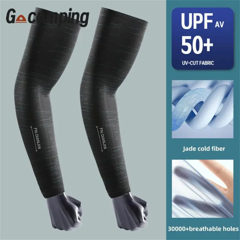 

Anti-sunburn Cooling Arm Sleeves Cover Sunscreen Cyclist Sleeve Arm Guard Sleeve Outdoor Men Fishing Cycling Hand Sleeves