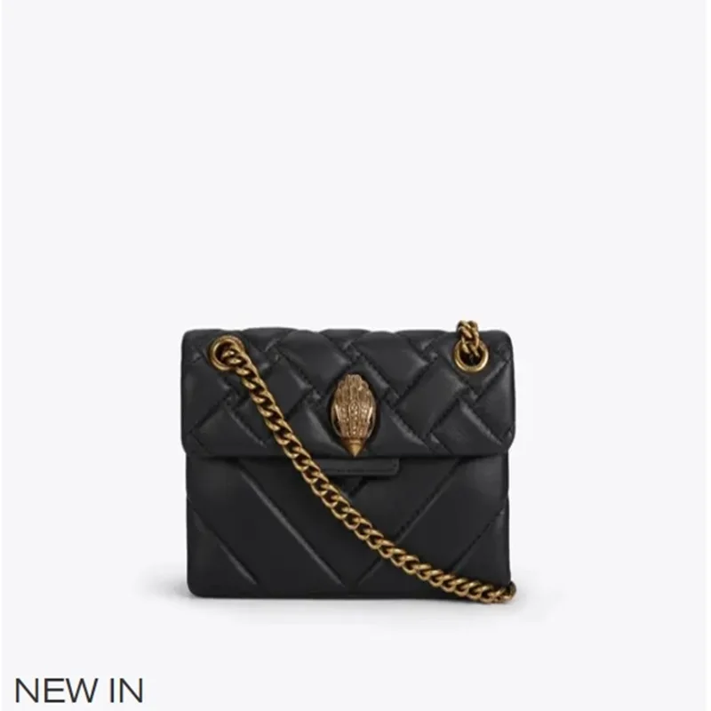 

Mini Kurt Geiger Bag Luxury London Rainbow Shoulder Bag Size 20cm Cross Body Bags khakiCow Leather Small Flap Bag Shopping