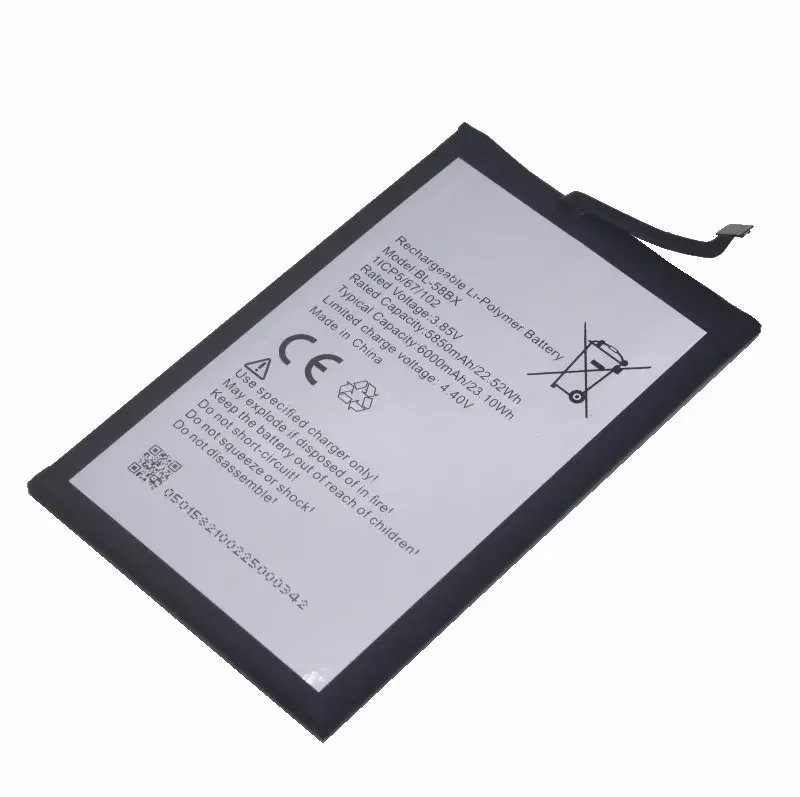 Аккумулятор BL-58BX 6000 мАч 23 1 Втч для infinix X680 Hot 9 Play 10 X688B X688C Smart 5 India hot 11 X689F
