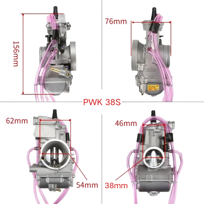 Фото Для Keihin PWK 36S 38S AG Air Striker 125-300CC Kawasaki Kx250 Ktm200 PWK36S/38S с коротким корпусом Quad Vent Airstriker Карбюратор Карбюратор №1