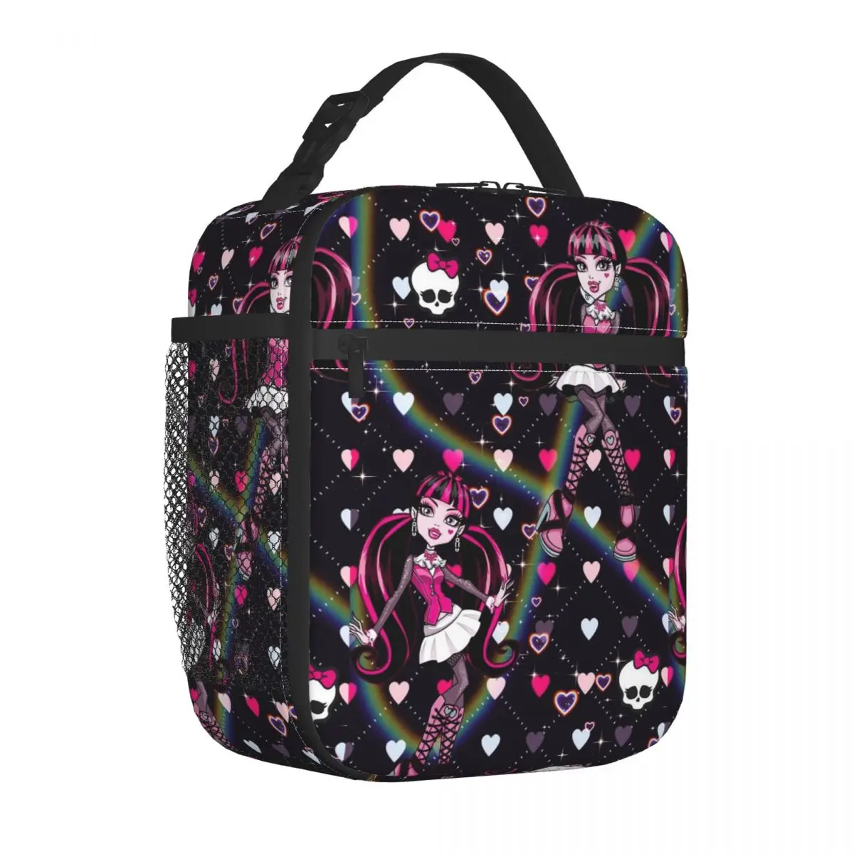 

Cute Draculaura Cartoon Insulated Lunch Bag Leakproof Monster High Lunch Container Thermal Bag Tote Lunch Box Work Travel Women