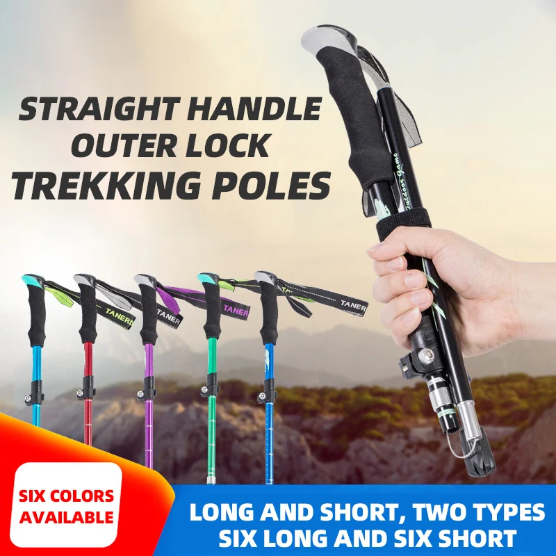 

MachFish Складная палка для альпинизма из алюминиевого сплава с 5 узлами