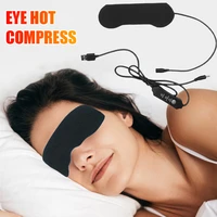 usb heated eye heating mask eye compress relax eye pad sleeping eye mask with temperature timer control for eye fatigue relief