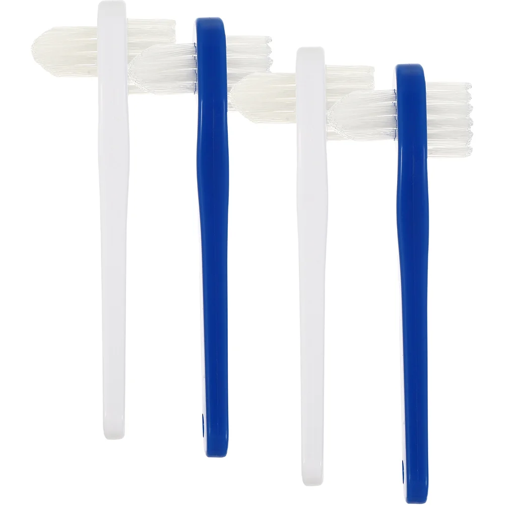 

Double Headed False Fake Teeth Care Tool Oral Supply Comfortable Denture Cleaning Tools