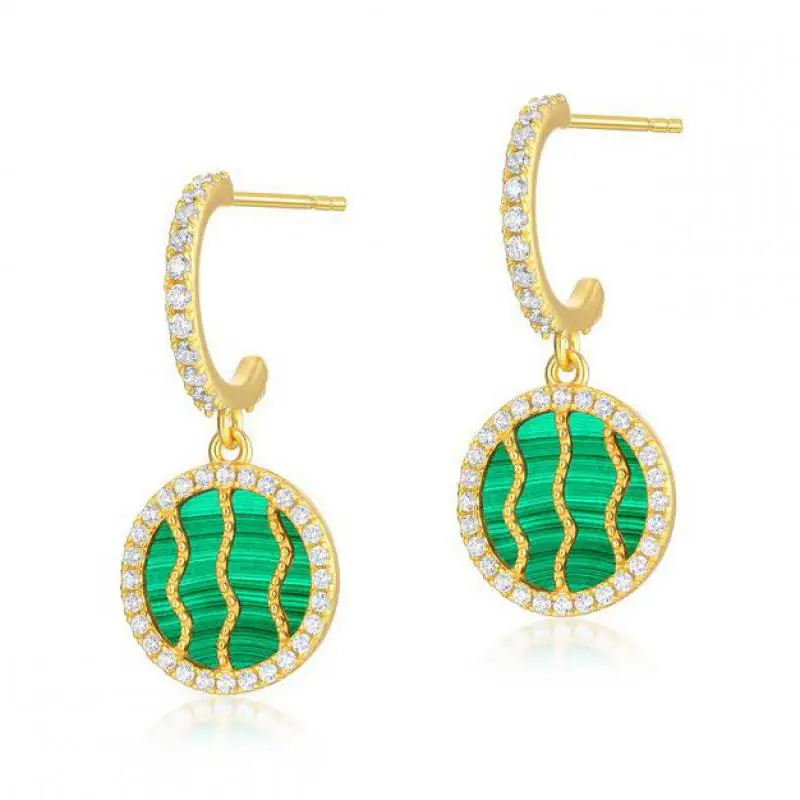 

Женские серьги-подвески из серебра 925 пробы с натуральными искусственными камнями