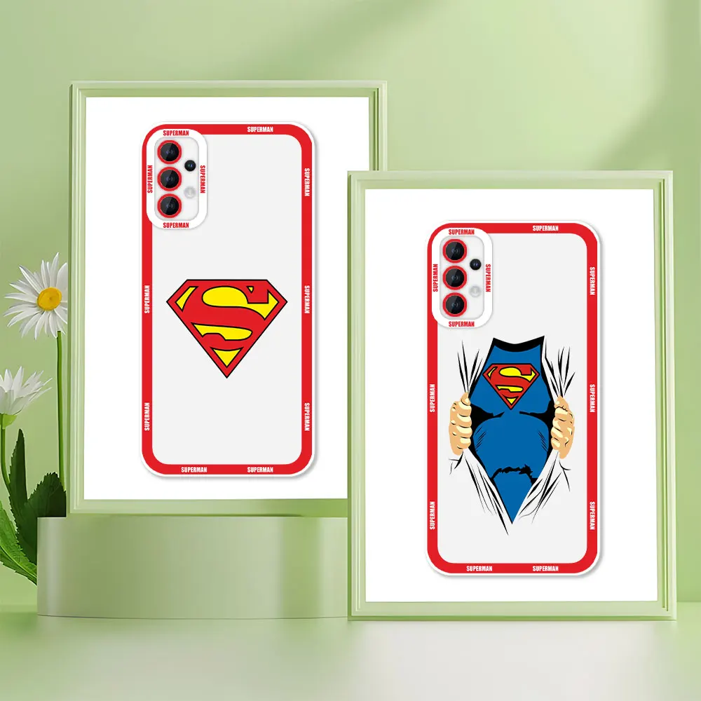 

Luxury S-Superman Clear Soft Silicone Phone Case For Xiaomi POCO X5 X4 X3 NFC GT M4 M3 11 11T PRO LITE NE 4G 5G Cover Coque Capa