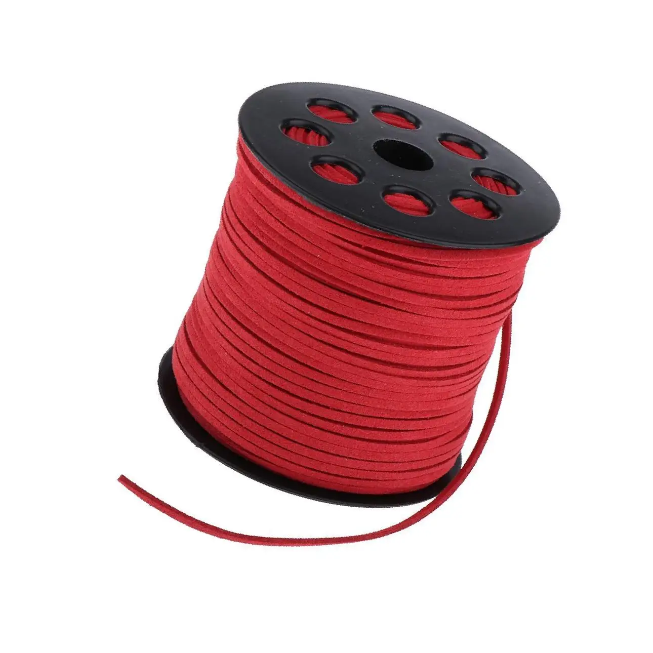 

98 ярдов, 2,7 мм, шнур из искусственной замши, кружевная нить для бисероплетения, красный