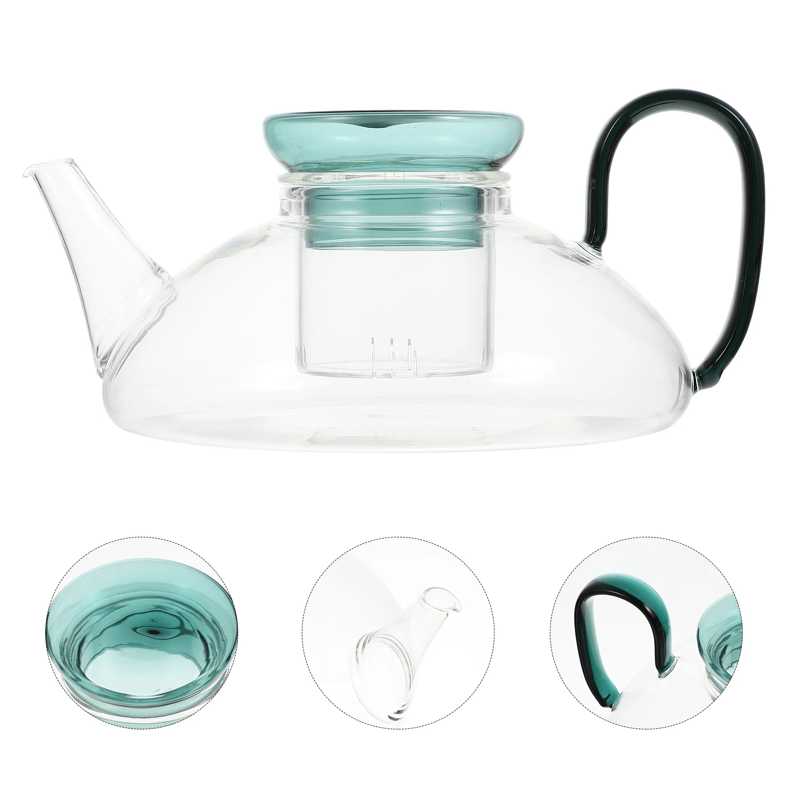 

Teapot Glass Tea Pot Household Coffee Pot Kitchen Water Kettle Glass Teapot for Restaurant Hotel Home Kitchen