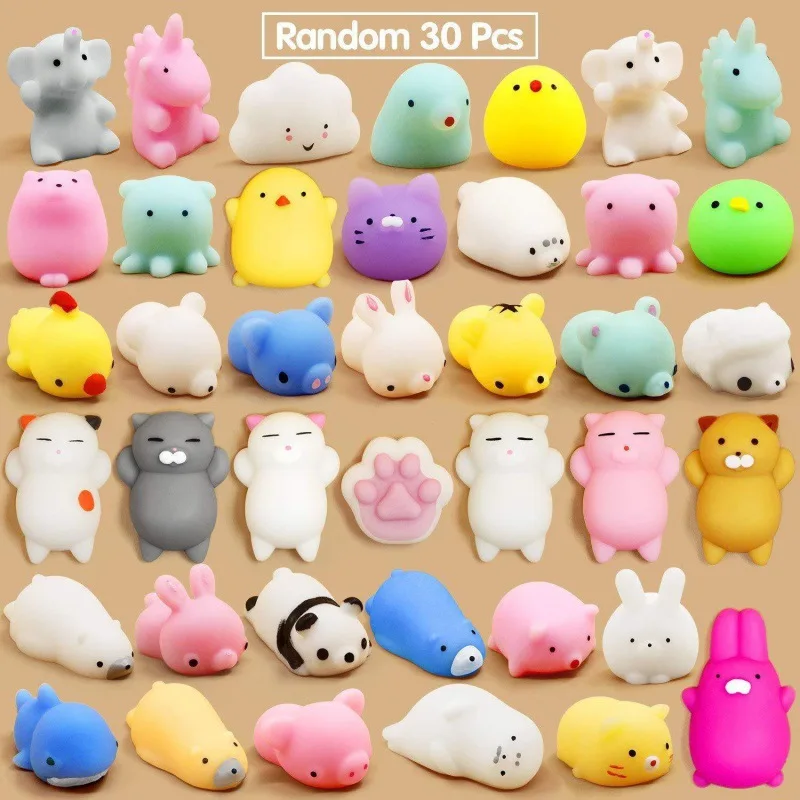 

10-30PCS Kawaii Squishies Mochi Anima Squishy Toys For Kids Antistress Ball Squeeze Party Favors Stress Relief Toys For Birthday
