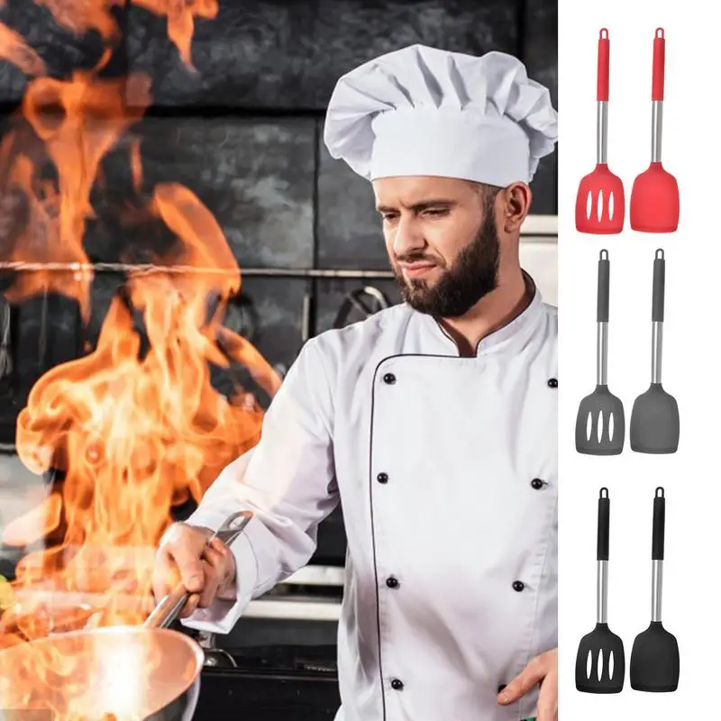 

Small Silicone Spatulas Silicone Heat Resistant Non-Stick Spatulas Turner For Cooking Baking Mixing Baking Tools Kitchen Gadget