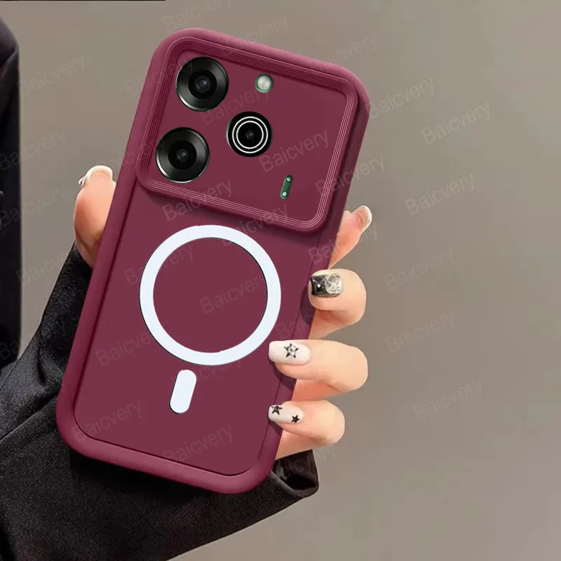 Чехол для телефона Tecno Pova 6 5G Li7 Pro Li9 Pova6 Neo с магнитным беспроводным наклейка