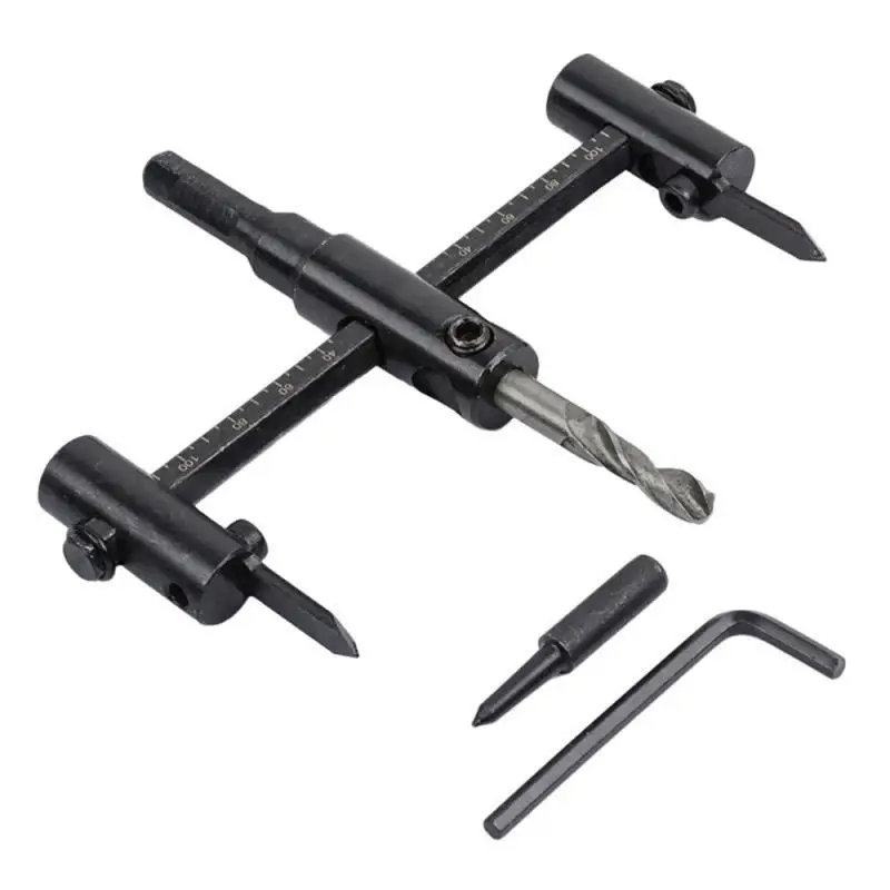 

Circle Hole Saw Adjustable Drill Bit 30-200mm Aircraft Type Wood Hole Drill Bits Saw Cutter Cordless Woodworking Tools