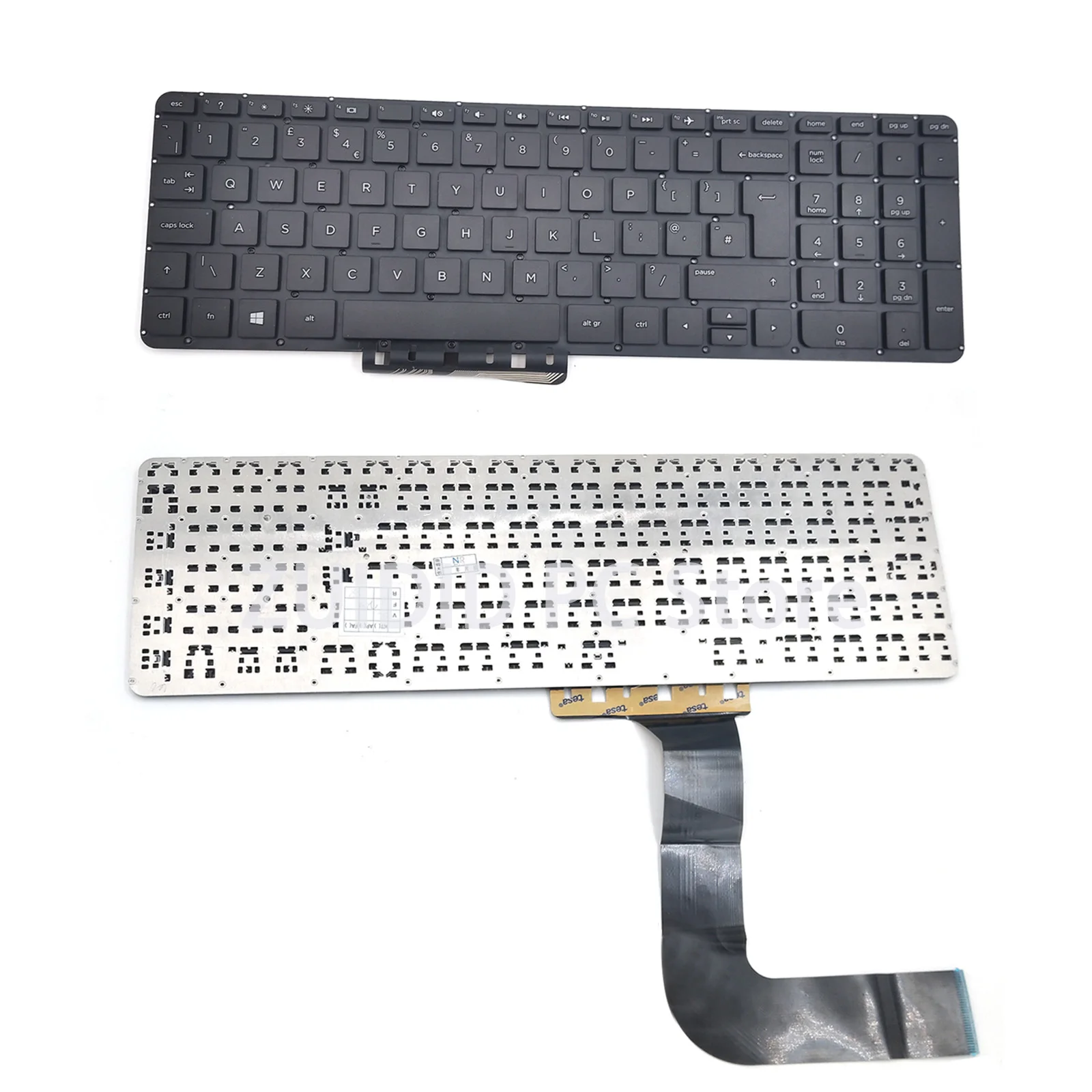 

For HP Pavilion 15-P 17-F UK Black Keyboard 9Z. N9HSQ.72M V140646bk1
