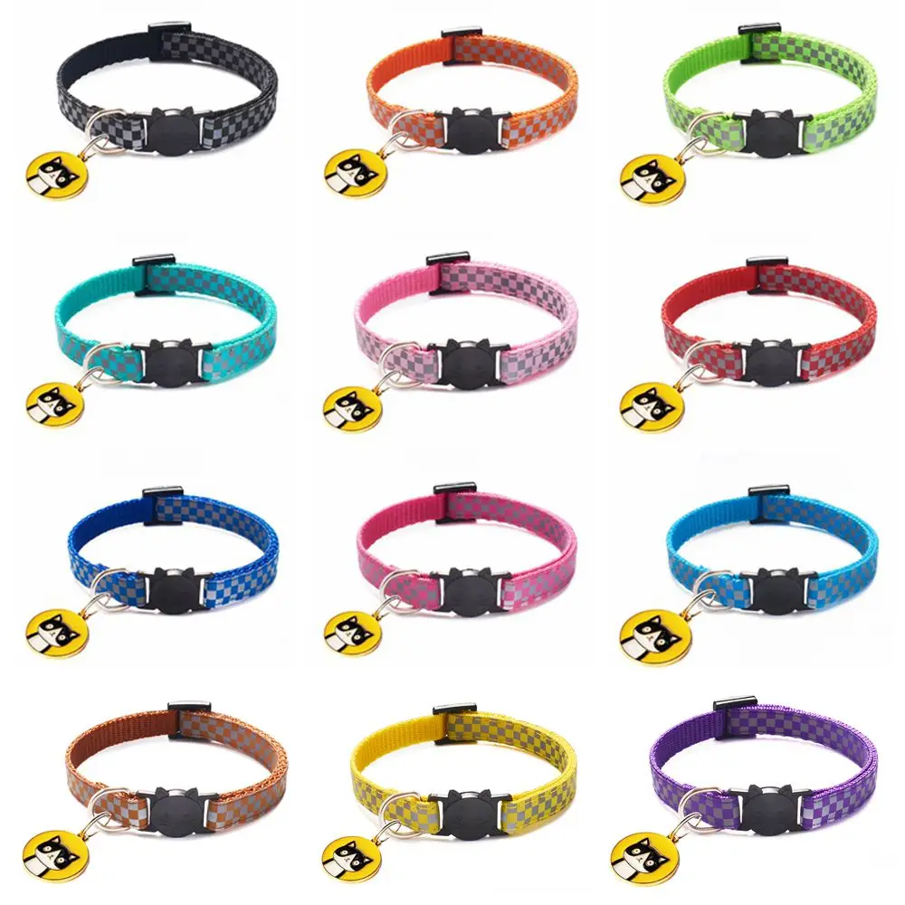 

Cat Collar Necklace Light Up Easy Wear Pet Supplies Pet Glowing Collar Cat Reflective Collar Cats Accessories