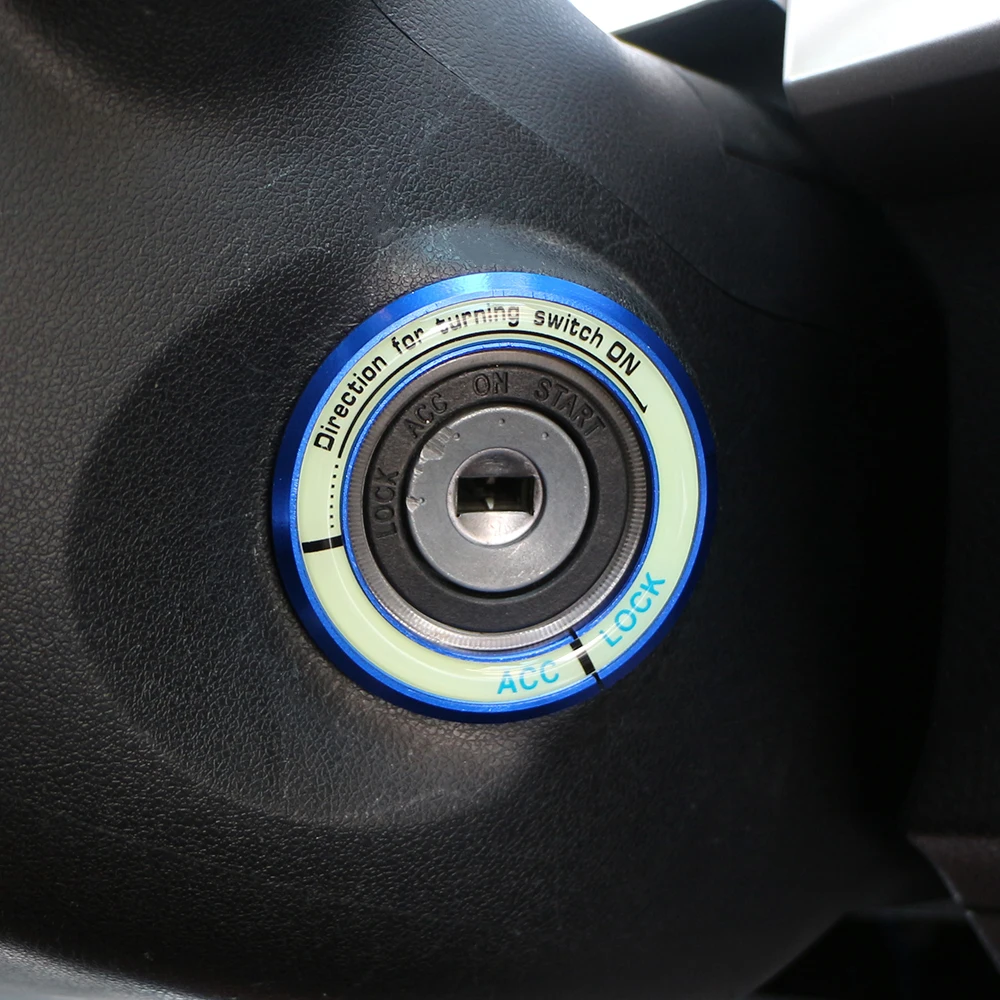 

Кольцо для ключей зажигания автомобиля, светящиеся декоративные круглые наклейки для Toyota COROLLA LEVIN RAV4 RAV 4 2012-2017, аксессуары