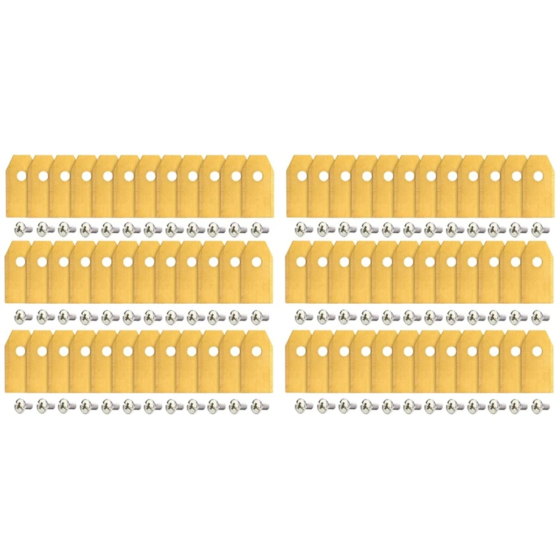 

Лезвие для газонокосилки 72 шт. сменные лезвия, лезвие для косилки из нержавеющей стали для сада и автомобиля Husqvarna