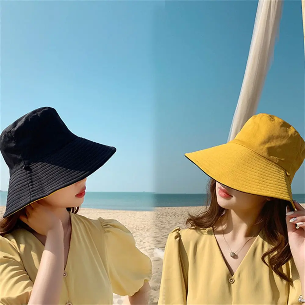 

Панама Двусторонняя Складная Пляжная с защитой от УФ-лучей