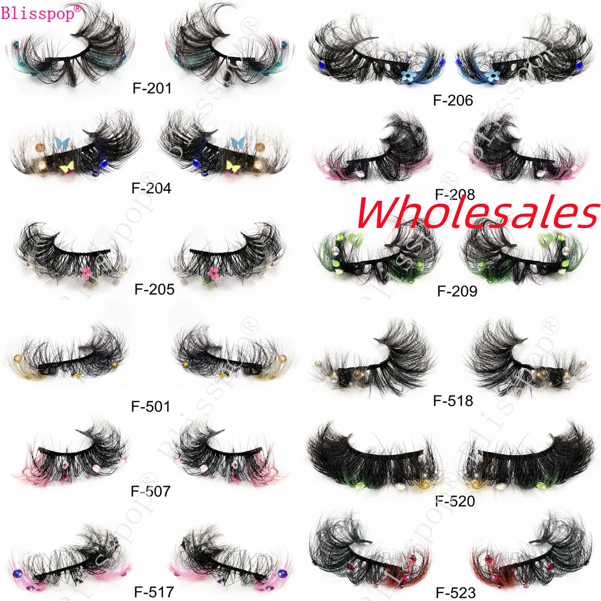 

Wholesales Colored Eyelashes 3D Mink Lashes DD Volume Handmade Mink False Eyelashes Thick Full Strip Lashes Cruelty Free cilios