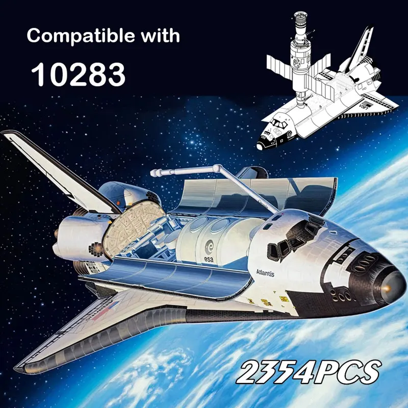 

In Stock Space Shuttle Discovery 10283 Building Blocks Spacecraft Bricks 2354PC Creative Toys For Children Kids Birthday Gifts