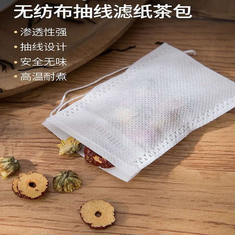 

100 шт., одноразовые нетканые пакеты для чая