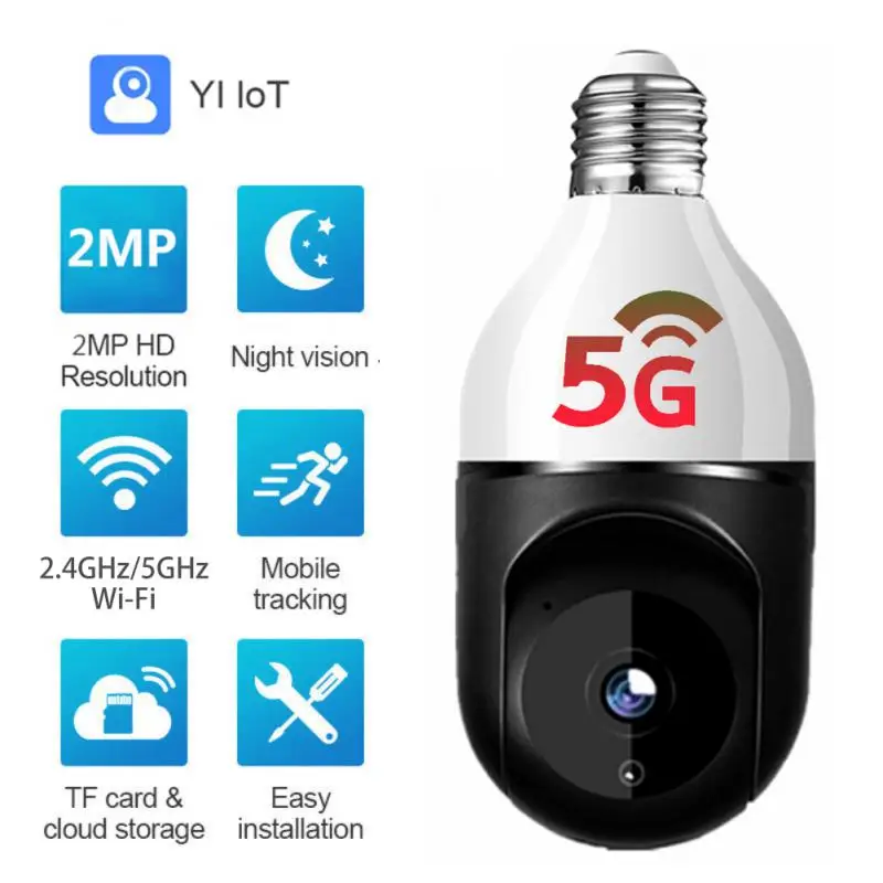 

IP-камера с функцией ночного видения, Wi-Fi, E27