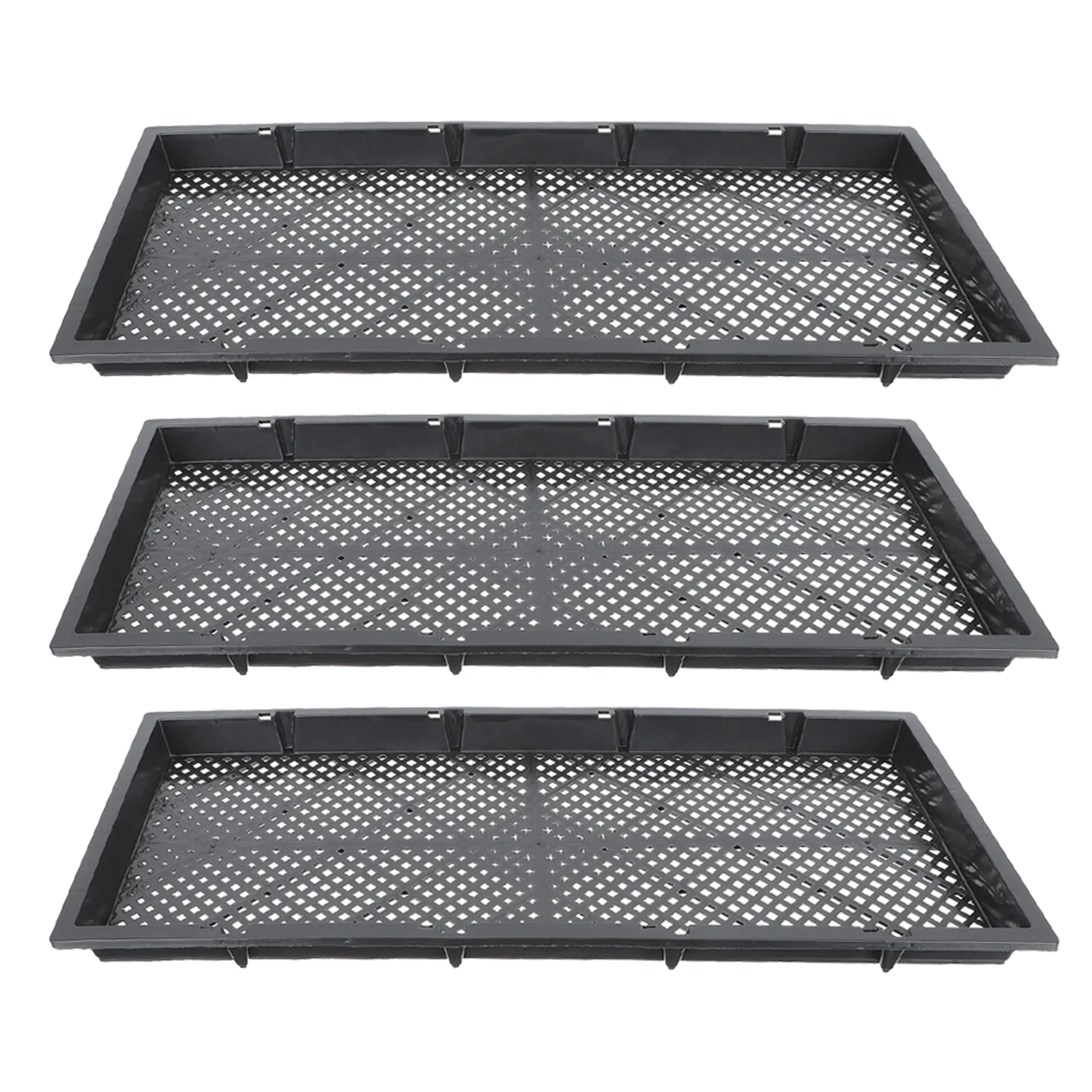 

3 Pcs Planter Nursery Pot Germination Station Starter Tray Miniature Kits Flats Potted Plants Greenhouse Grow Trays Starting