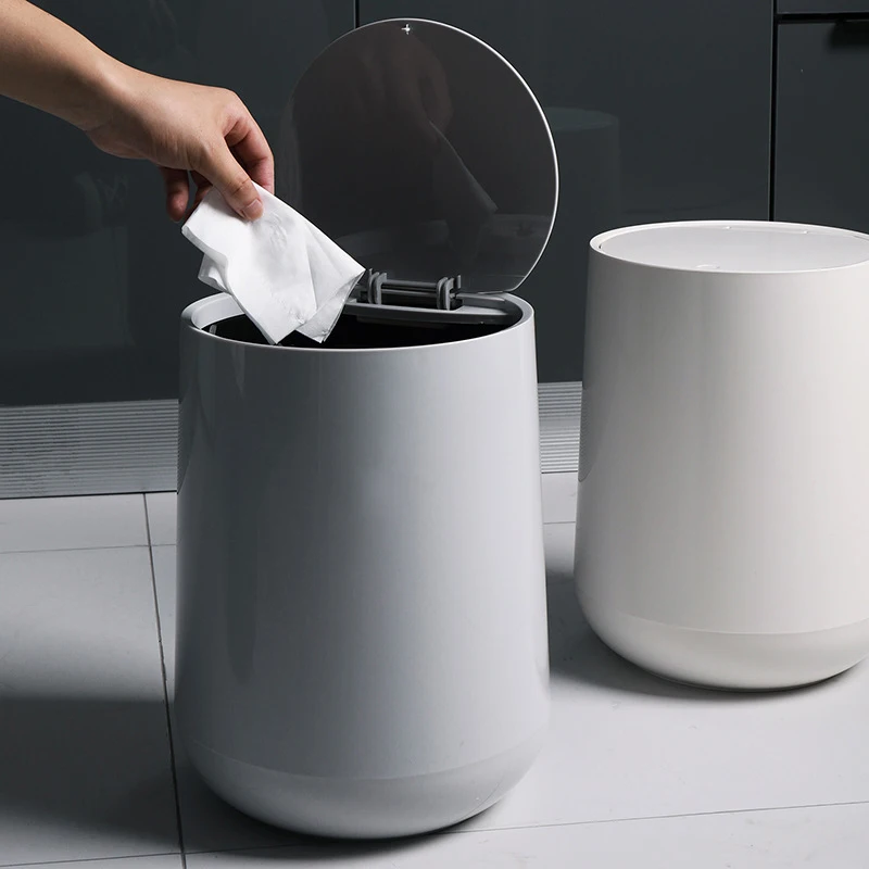 S For The Kitchen Bathroom Wc Garbage Classification Rubbish Bin Dustbin Bucket Press-type Waste Bin Garbage Bucket