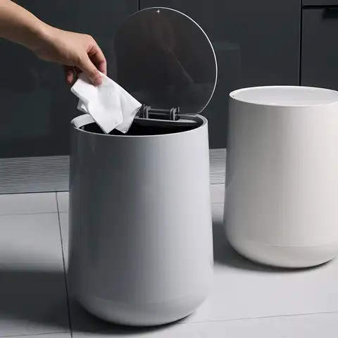 Корзина для мусора для кухни ванной комнаты туалета, корзина для мусора, мусорная корзина, корзина для отходов типа пресс, ведро для мусора