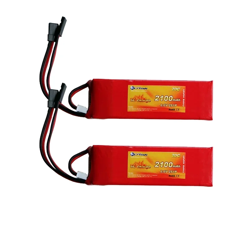 Батарея Flytown 2100mAh 6.6V 20C LiFePO4 RX для Futaba JR