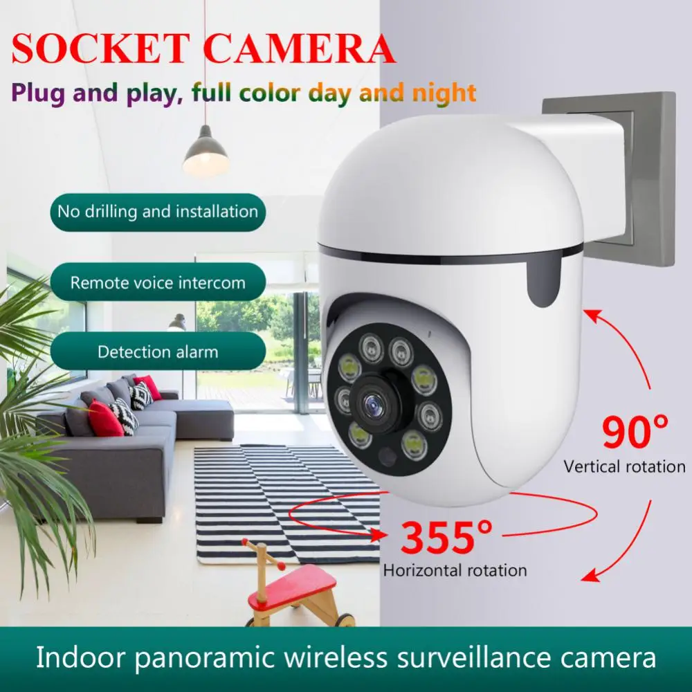 

VWINGET 1080P HD Wifi IP Camera Wireless Outdoor Cameras IP Surveillance Video Baby Monitor Ture Security Tracking Night Vision