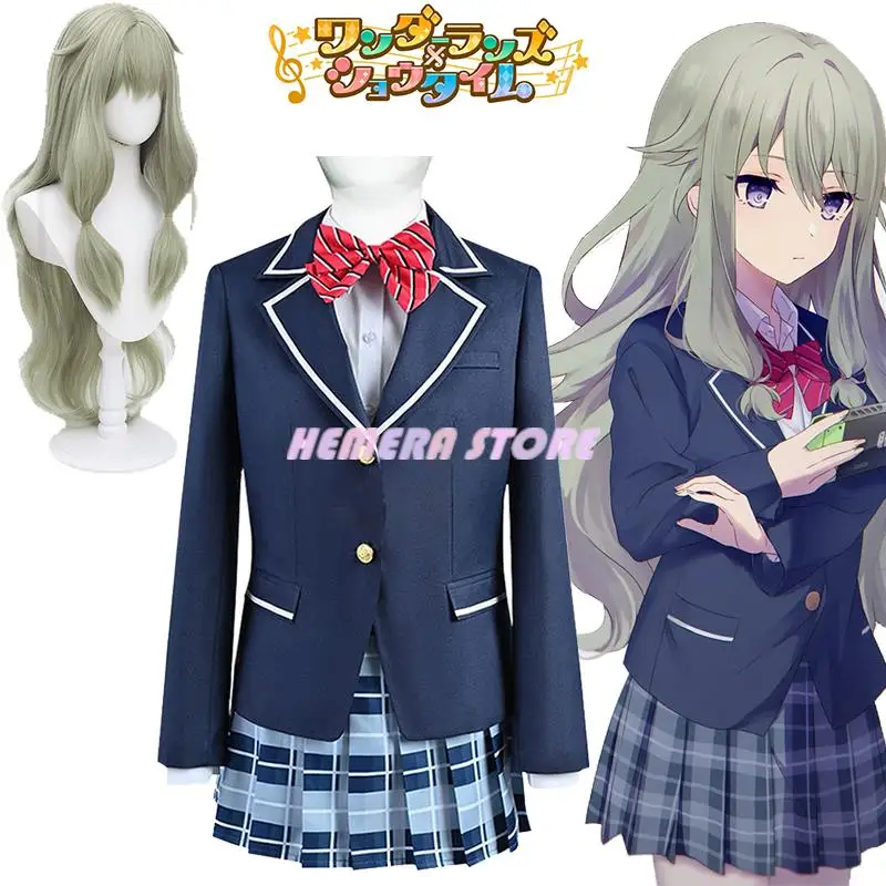 

Косплей-костюм Wonderlands X Showtime Kusanagi Nene, парик проект Sekai, красочная сценическая форма Kamiyama для старшей школы, юбка, одежда