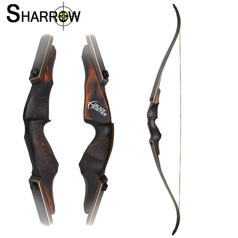 1pc 20-60lb Archery Recurve Bow 60Inch Takedown Longbow High-Density Technology Wood Handle for Hunting Shooting Accessories