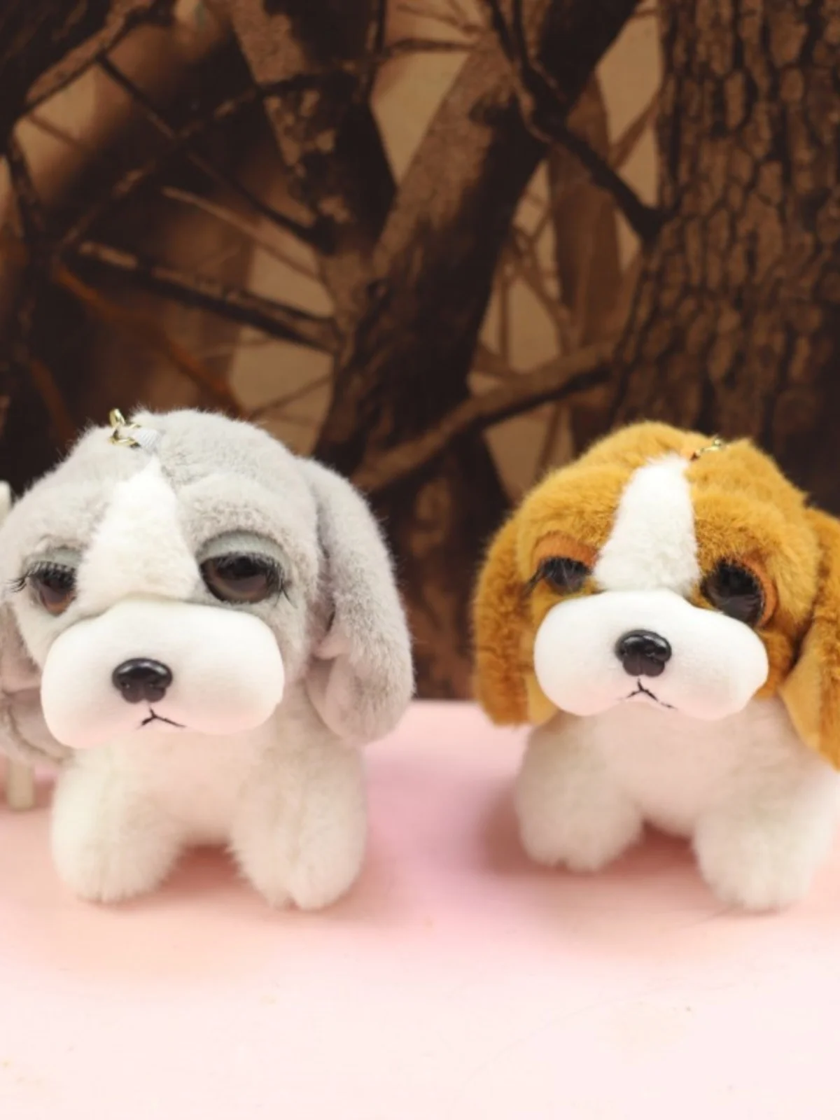 Милые большие глаза имитация щенка Баджи плюшевая кукла брелок подвеска