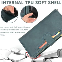 luxury zipper wallet flip leather case for zte blade v30 blade v30 vita v2022 phone bag cover