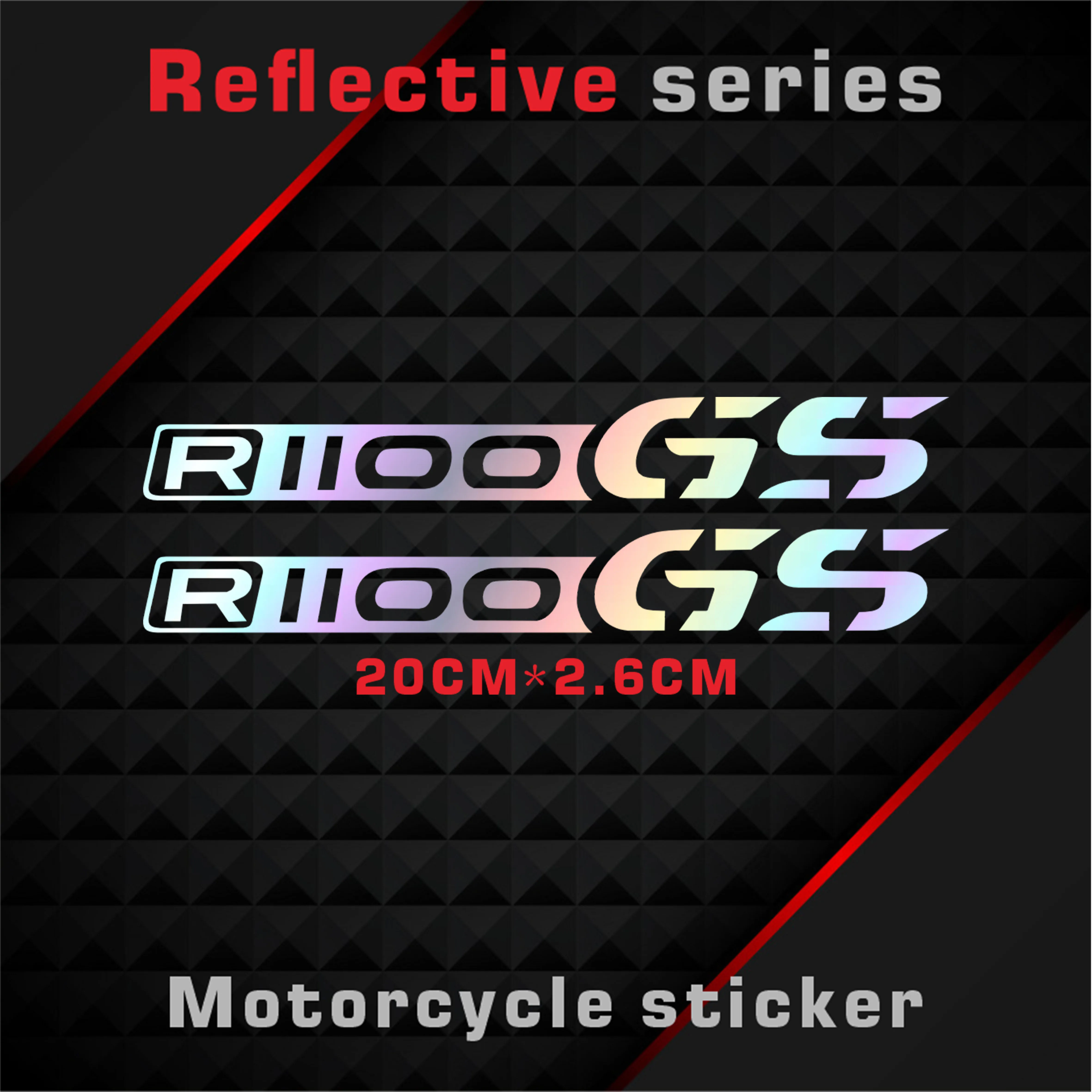 

New Motorcycle Stickers Body Reflective Waterproof Body fuel tank logo sticker Kit For BMW R1100GS