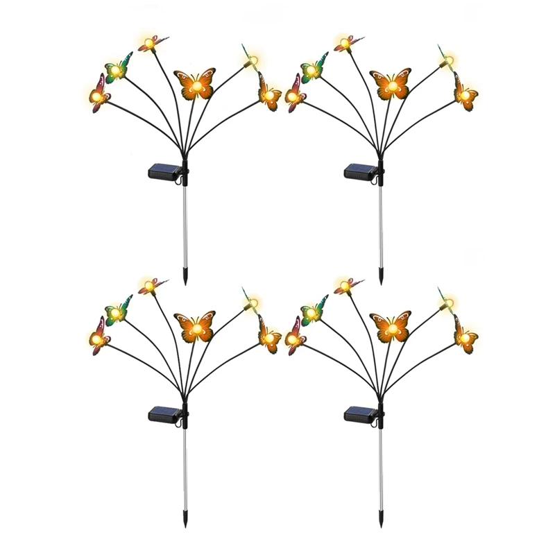 

Уличная Напольная Лампа-бабочка, декоративный светодиодный садовый водонепроницаемый светильник для газона